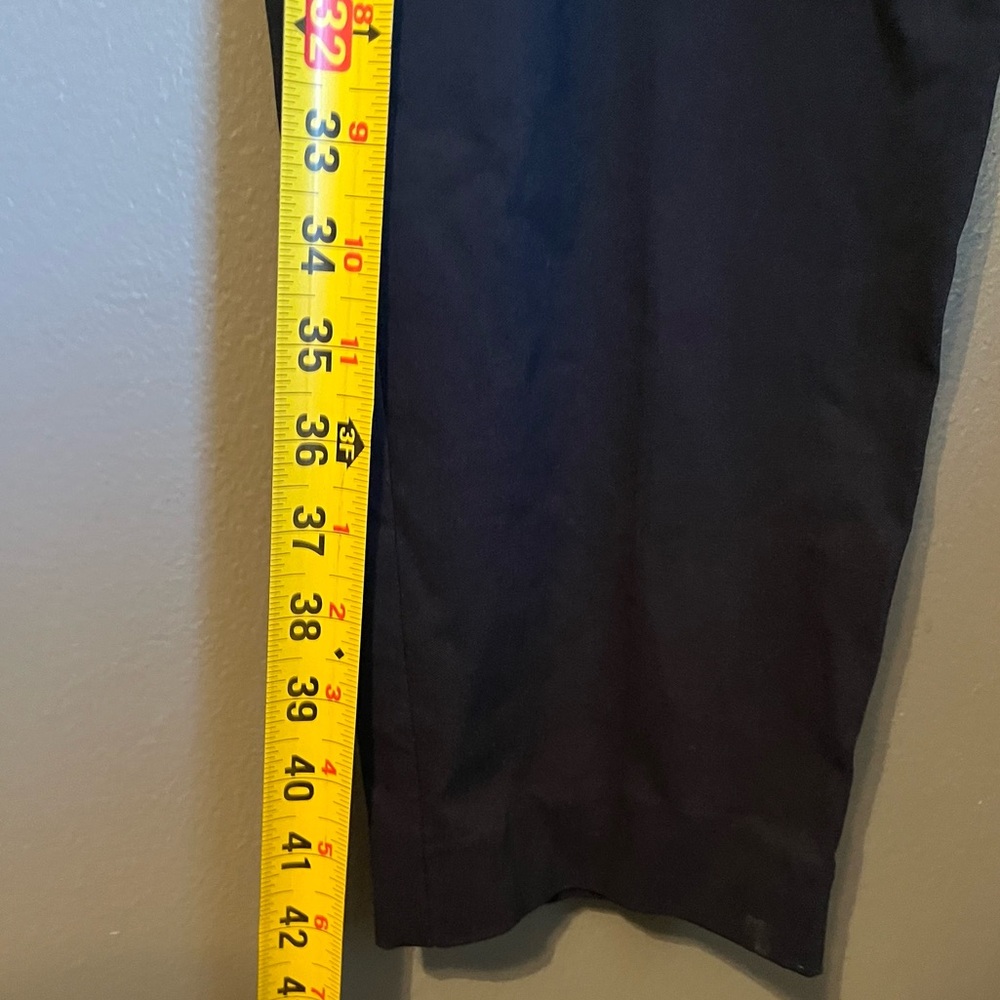 NWT Alfani Sz 16 Long Women’s Navy Blue Tummy Control Trouser Pants Ret $49! - Picture 7 of 13